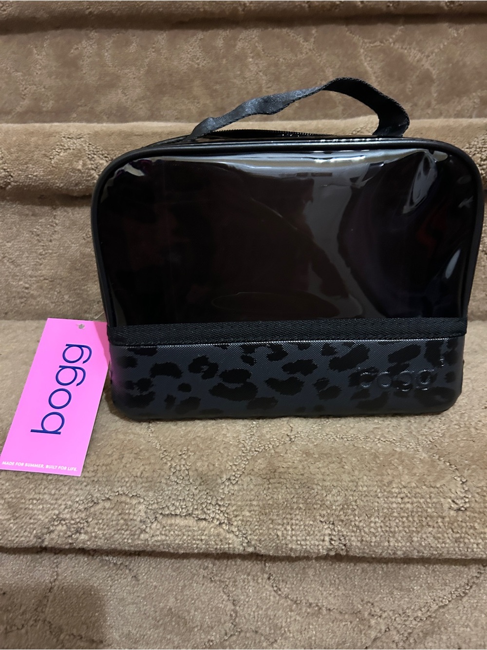 NWT ONYX LEOPARD BITTY BOGG N' ENDS BAG